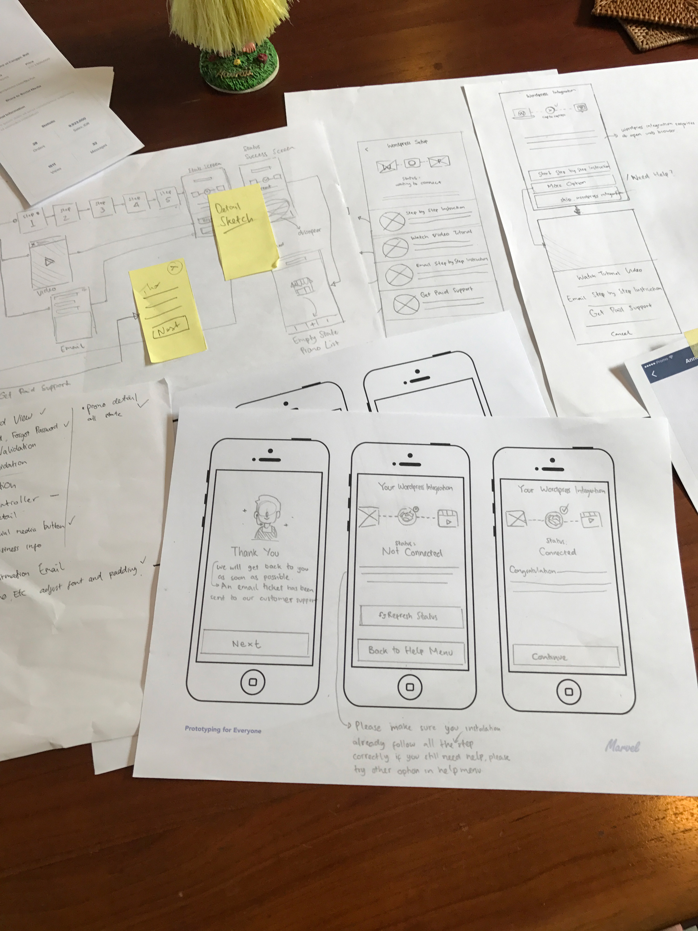 promo wireframe onboarding papers