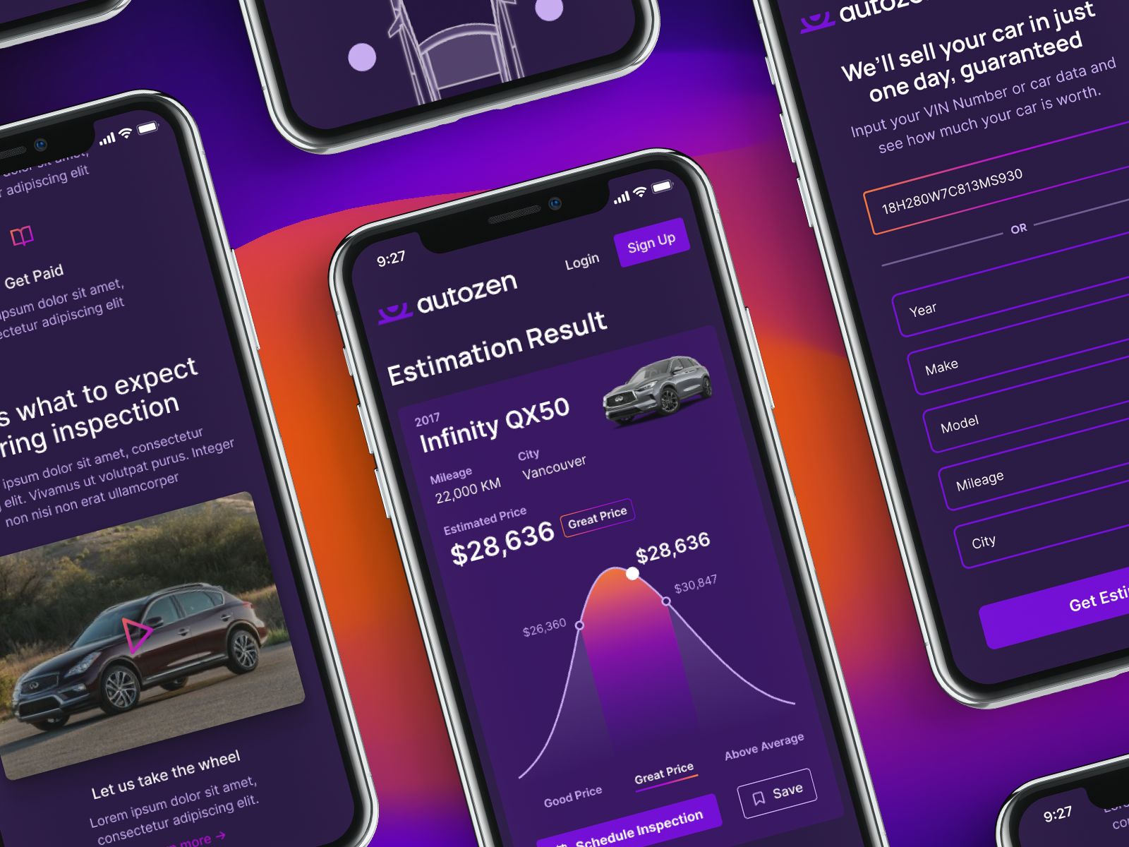 Autozen marketplace screenshots