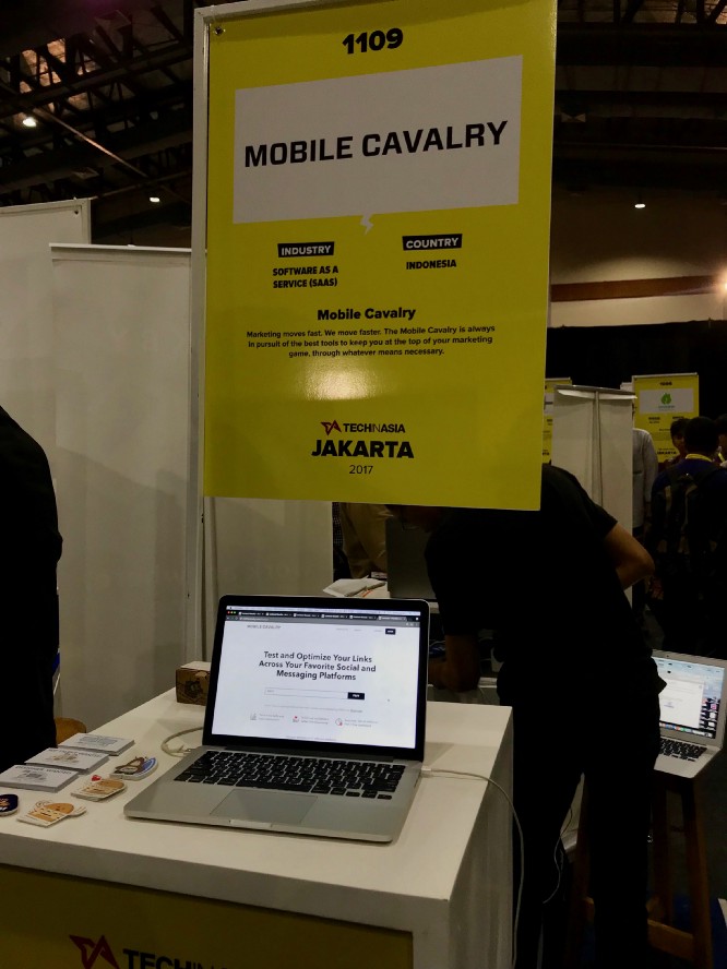 mobile cavalry booth at tech in asia