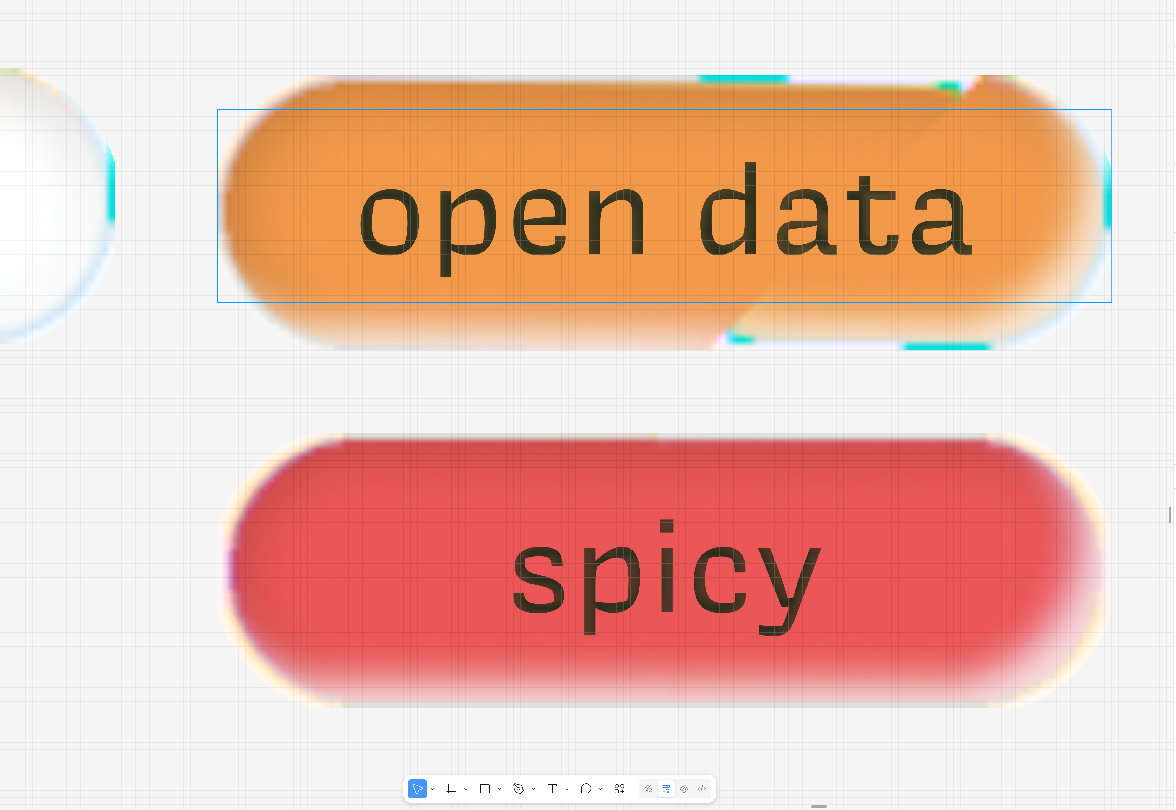 rejected pill labels: open data and spicy