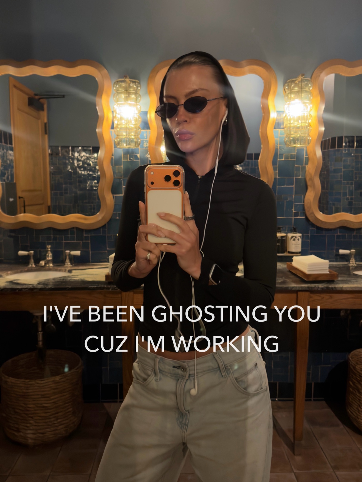 ghosting you cuz working
