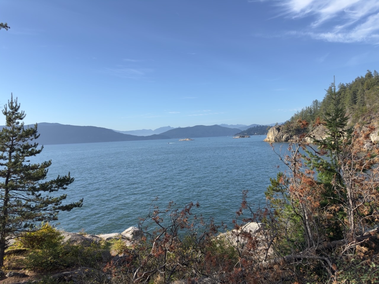 looking out over the sound