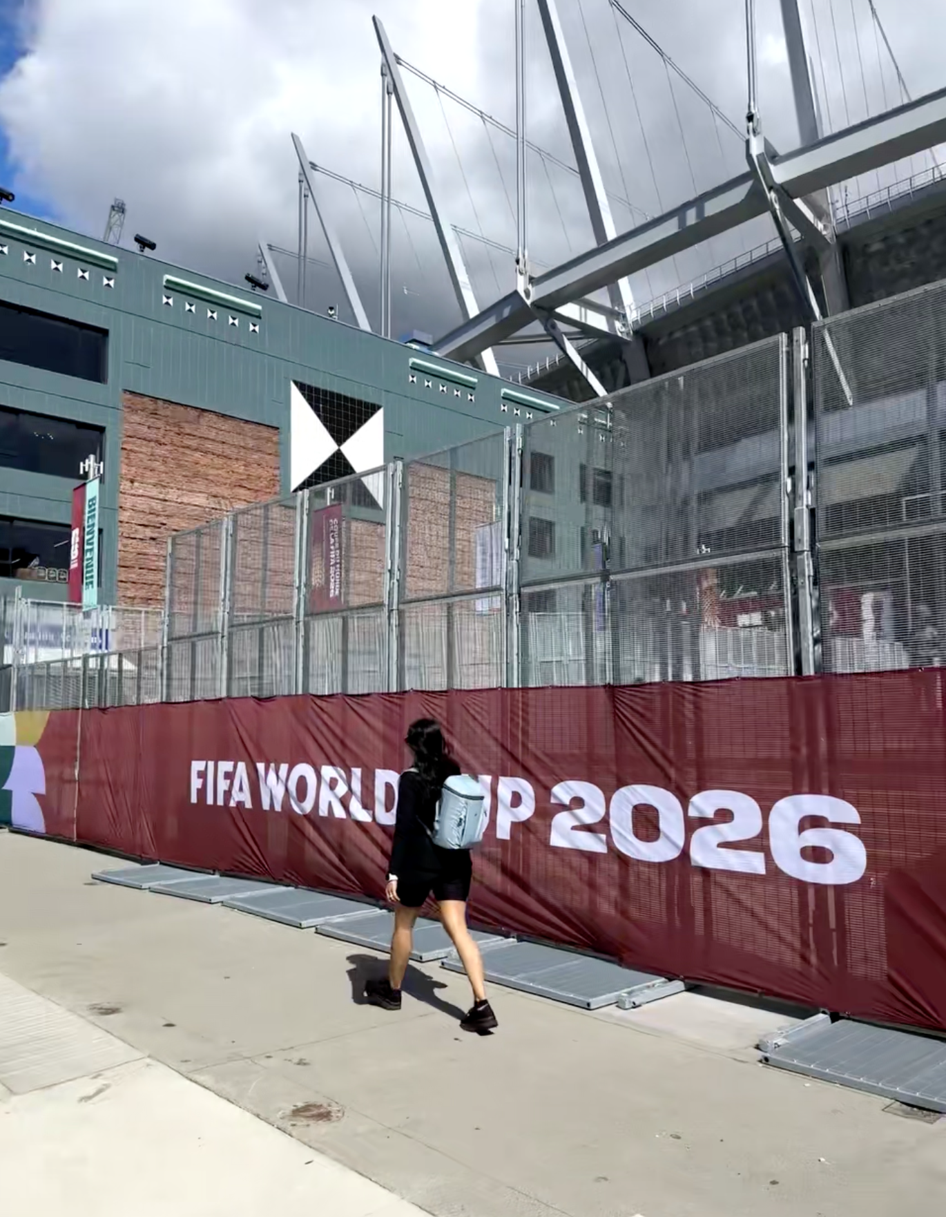 FIFA World Cup 2026 signage at BC Place, Vancouver