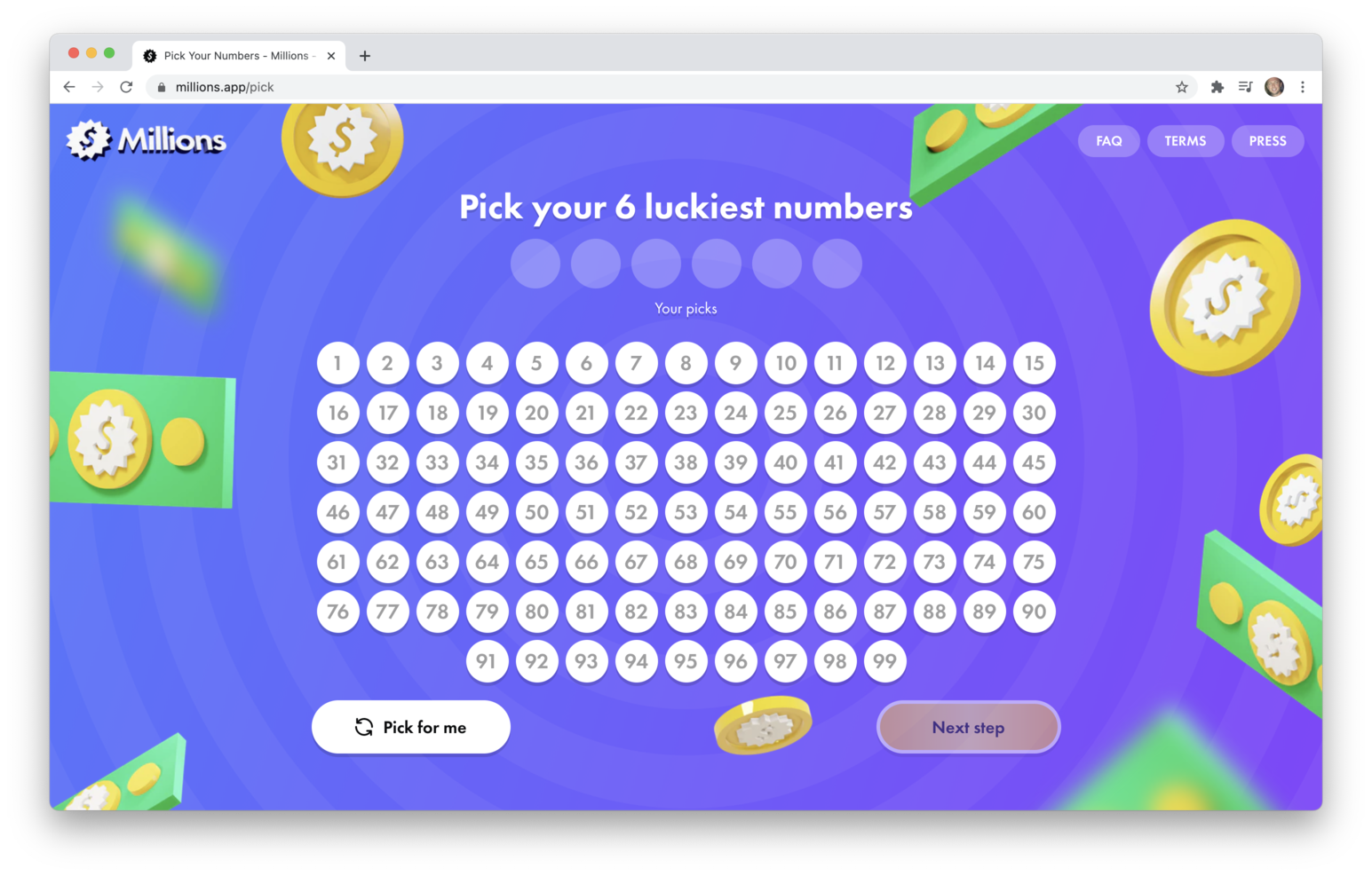 Millions App 